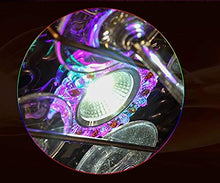 DJSMjbj - Portabicchieri da vino, scaffale per bicchieri da champagne, da soffitto al neon, Nero , 80 cm