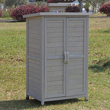 BESTSOON Armadietto da Esterno per Mobili da Giardino Outdoor in Legno Strumento Cabinet Garden Storage Box Impermeabile Locker Balcone Toolbox Patio Governo di immagazzinaggio
