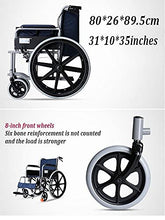 Carrozzine Semoventi, Transit Portatile da Viaggio Self-Service, Portatile Leggero Pieghevole da Viaggio per E per I Disabili/Anziani Sedia da Trasporto in Alluminio Troll A