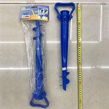 Yardwe 2 supporti regolabili per ombrellone da spiaggia in plastica, per ombrellone da spiaggia, blu (42 cm)