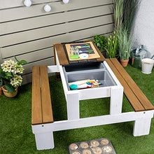 Meppi Set di sedie Stralsund bianco/marrone in legno – Set di mobili per esterni
