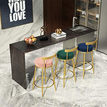 LIZCG Sgabello da Bar in Pelle PU con Base in Metallo in Acciaio Inossidabile Dorato, Altezza: 65 cm, 75 cm