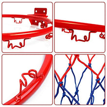 Cerchio da basket mysticall, canestro da basket con vite a rete, cerchio da appendere a parete per cerchio