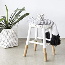 Black Velvet Studio SgabelloI Love Bambu, per Il Bagno, Rustico, Bamboo, Colore Naturale, 44x31x31 cm.