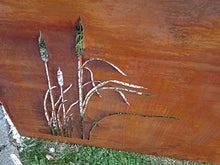Zen Man 032005-1 - Paravento in metallo anticato, 1 mm, altezza 75 x lunghezza 150 cm, realizzato a mano