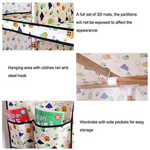 Guardaroba Semplice Panno Armadio Assemblaggio del Legno Solido Tessuto Singolo Bambino Piccolo dormitorio Camera da Letto Combinazione Pieghevole XINYALAMP (Color : D)