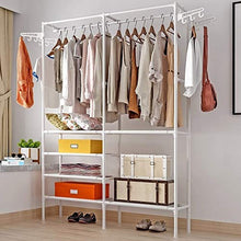 STZLY Appendiabiti Camera da Letto Piano Risparmiare Spazio Semplice Mobile Coat Rack Hanger (Nero) (Color : White)