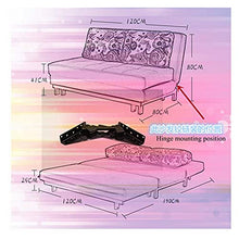 Comodo divano pigro Wszmd porta cerniera 1set = 2pcs letto pieghevole ascensore per cerniere a 3 posizioni meccanismo angolo meccanismo pigro divano supporto auto-blocco cerniera ... Comodo divano pig