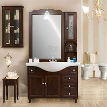 Shop Chic Mobile bagno in legno base ante e cassetti specchio pensile lavabo