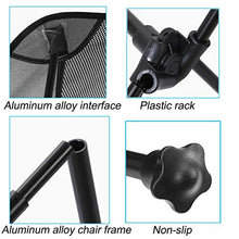 LINGZE Sedia da Campeggio Pieghevole Leggera e Resistente, Sedia Portatile per Campeggio, Festival, Giardino, Gite in roulotte, Pesca, Spiaggia