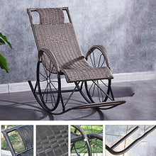 Moolo Zero Sdraio Zero Gravity Chair Sedie da Patio Oversize e Reclinabili Resistenti alla Ruggine con Poggiatesta Imbottiti Regolabili Sedia gravità (Color : Brown Yellow)