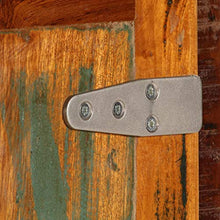 SKM Comodino 50x30x50 cm Legno Massello di Recupero