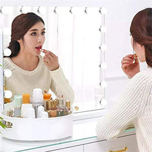 2 PCS Multi-Function Rotating Tray Kitchen Organizer Cosmetics Organize with Non-Slip Base 360° Turntable Rack Kitchen Pantry Cabinet Refrigerator Organizer Tray, Revolving Condiment Holder