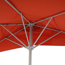 Ombrellone da balcone salvaspazio Parla Plus 135x260x252cm ~ arancio con base