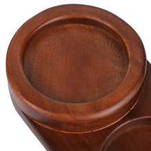 Posacenere per sigari, porta sigari in legno, accessorio per sigari squisito per l'ufficio bar della sala sigari domestica(Oval (without ashtray))