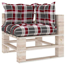 FAMIROSA Divano Angolare da Giardino in Pallet con Cuscini Legno di Pino-6066