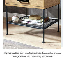 Arredamento Comò e cassettiere Tavolo in Legno Massiccio Comodino tavolino Comodino cassettiera (Color : Brown, Size : 45 * 42 * 45cm)