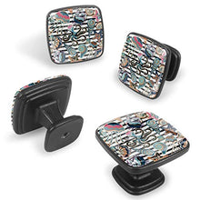 Navigation shell Pomelli per Porta Set di 4 Pomelli per Mobili Manopole per Cassetti Cucina Armadio Vetro