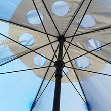 XBR Resistente Tenda da Giardino con ombrellone inclinabile da 2,4 m, Riparo a baldacchino con Parasole con Garza Resistente all'Acqua Pieghevole per Patio/Spiaggia/Piscina/tettoia per Esterni