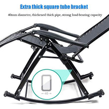 DGHJK Sedia Relax per Esterni Zero Gravity Sedia reclinabile da Giardino Regolabile con Pad in Cotone Antiscivolo Comodo carico Massimo Traspirante 150 kg