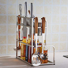 LYM &ripiano di stoccaggio Scaffali da Cucina, scaffale Multifunzione in Acciaio Inossidabile, ripiano for scaffali -2 Strati Scaffale di Finitura