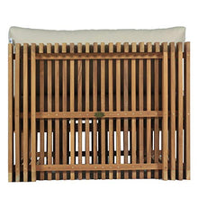 Teako Design Poltrona lounge Loppio in legno massiccio di teak con cuscini e sedie da giardino, resistente alle intemperie