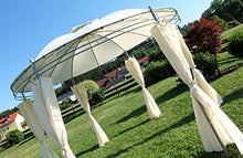 SAS Elegante Gazebo 3,5 Metri di Diametro con 6 Tende Modello 7073-A AS-S