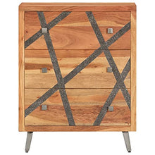 vidaXL Credenza 60x30x75 cm in Legno Massello di Acacia