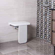 BAIHAO Sgabello per Doccia Pieghevole per Montaggio a Parete per Bagno Sgabello per Cambio Scarpe per Porta Sedia Antiscivolo in plastica Sgabello Piccolo per Il Bagno di Donne anziane e Incinte