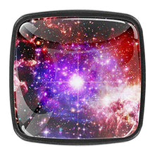 Galaxy and nebula background Pomelli per Porta Set di 4 Pomelli per Mobili Manopole per Cassetti Cucina Armadio Vetro