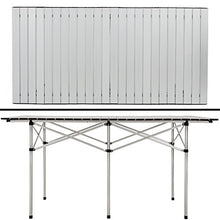 TAVOLO CM 70 X 140 CAMPEGGIO arrotolabile ALLUMINIO CAMPER MONTAGNA FER 199285
