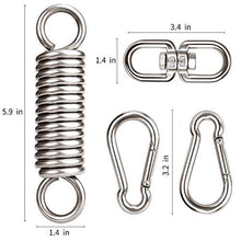 Amaca Hanging kit, Swing Spring Hook 600lb Capacità Heavy Duty Sospensione in acciaio inox per altalene...