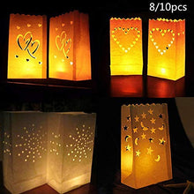 ARTFFEL Vola Accessori for la casa 10pcs Sun Candela Paper Bag Lanterna Paralume Wedding Path Decorazione della Festa di Compleanno .Compleanno