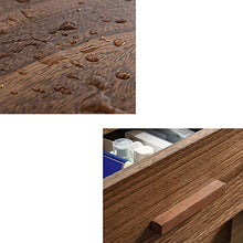 WALNUTA Comodino Nordico in Legno massello Comodino Color Noce, Comodino Semplice Armadio da Camera da Letto