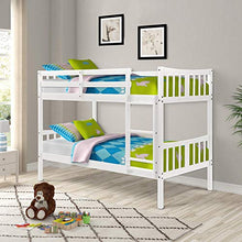 L.W.S Mobili per Camera da Letto Bed Bedroome Bedroome Twin Over Twin Bunk Bed Letto Matrimoniale in Legno con Scala