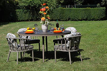 adami Poltrona da Giardino in Alluminio Ventura Tortora