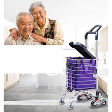 Carrello Carrello Carrello può Essere Pieghevole Carrello Portatile (Colore : B)