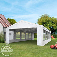 TOOLPORT Tendone per Feste Gazebo 3x6 m Bianco PE ca. 180 g/m² Impermeabile Protezione UV Tenda Giardino Sagre Eventi Mercati Esterno