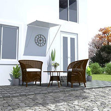 VidaXL - Tenda da sole retrattile, 100 x 150 cm, colore: Crema