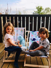 Novamat - Sedia a sdraio per bambini, in legno, pieghevole, da spiaggia, da giardino