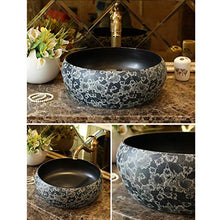 Lavabo da Appoggio Bagno Lavandino Artistico Semplice Lavabo Ovale for La Casa Adatto A Bagni, Soggiorni, Hotel (Color : Single Basin a)