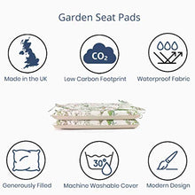 Celina Digby® Set di 2 cuscini impermeabili da giardino con comoda imbottitura in schiuma per esterni o veranda, dimensioni 42 x 42 cm, 40,6 x 40,6 cm