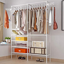 STZLY Appendiabiti Camera da Letto Piano Risparmiare Spazio Semplice Mobile Coat Rack Hanger (Nero) (Color : White)