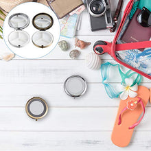 DOITOOL Contenitore per pillole da viaggio, 2 pezzi, organizer per pillole e medicine, con specchio
