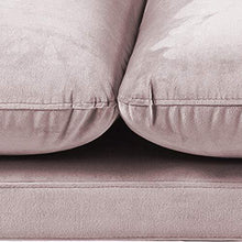 Amazon Brand - Movian Eli - Divano a 3 posti, 85 x 200 x 83 cm (Lu x La x A), rosa polvere - Arredi Casa