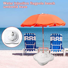 Base per ombrellone, Basamento per ombrellone Supporto per ombrellone da Spiaggia in plastica con palo in plastica per Acqua da Giardino, Supporto per ombrellone da Esterno da 10 kg riempibile