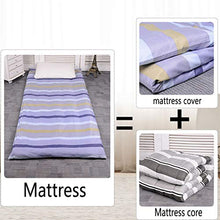 GCP Cotone Futon Materasso,Pelle-cordiale Traspirante Pieghevole Home Sleeping Pad,Portatile Futon Pavimento Mat