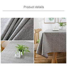 Shanks 'Shop. HGFD Modern Concise Waterproof Flax Rettangle Rettangle Casa Tavolo da Tavola Hotel (Color : Grey)