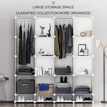 Guardaroba Pezzo di plastica di immagazzinaggio Armadi Armadio Semplice Assemblato Composizione Armadio (2 Stili) FANJIANI (Size : 183x47x165cm)