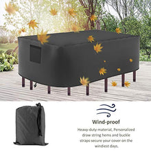 DERCLIVE - Copertura per mobili da giardino e patio, impermeabile, resistente alla polvere